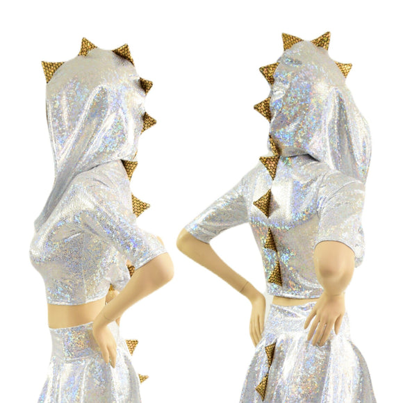 Dragon Tail Skirt & Crop Hoodie Set - Coquetry Clothing