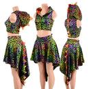 Dragon Tail Skirt & Crop Hoodie Set - Coquetry Clothing