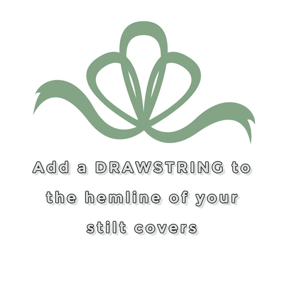 Drawstring for Hemline of Stilt Covers or Pants (Stilt covers or pants ONLY) - Coquetry Clothing