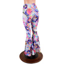 Dreamscape Print High Waist Bell Bottom Flares - Coquetry Clothing