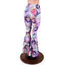 Dreamscape Print High Waist Bell Bottom Flares - Coquetry Clothing
