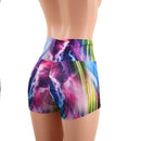 Electric Slide High Waist Shorts READY to SHIP - Coquetry Clothing