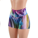 Electric Slide High Waist Shorts READY to SHIP - Coquetry Clothing