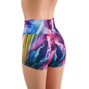 Electric Slide High Waist Shorts READY to SHIP - Coquetry Clothing