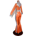 Rodeo Catsuit with Side Panels, Waistband, Fringe, Snap Cuffs and Yoke Collar - 4