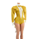 Faux Tux Romper with Tails, Tie, and Turtleneck - Coquetry Clothing