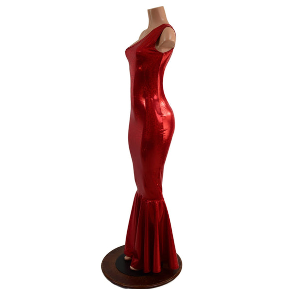 Fish Tail Gown with Fully Separating Burlesque Style Zipper - Coquetry Clothing