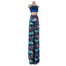 Fitted at the Hips Stilt Pants in UV Glow Galaxy - Coquetry Clothing
