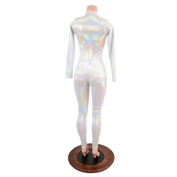 Flashbulb Holographic "Stella" Catsuit - Coquetry Clothing