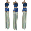 Flashbulb White Holographic Stilt Covers - Coquetry Clothing