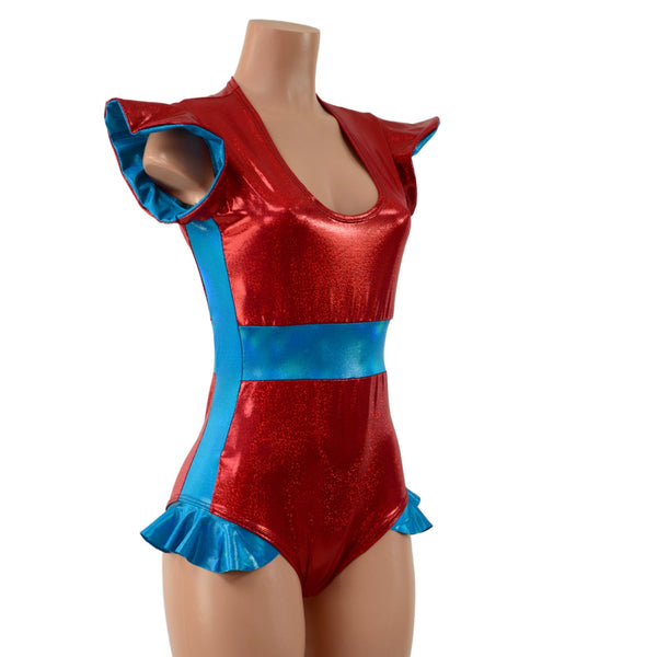 Flip Sleeve Paneled Romper - 5