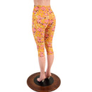 Front Laceup Capri Leggings in What The Floral - Coquetry Clothing
