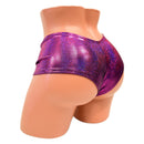 Fuchsia Sparkly Jewel Ultra Cheeky Booty Shorts - Coquetry Clothing
