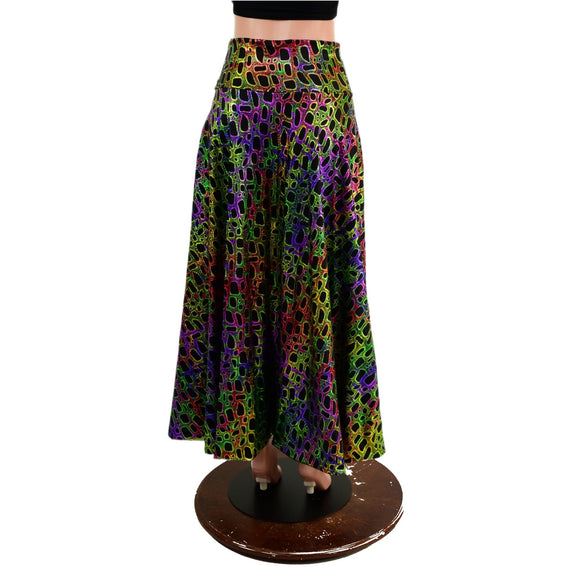 Fully Lined Maxi Skirt with Double Slits - Coquetry Clothing