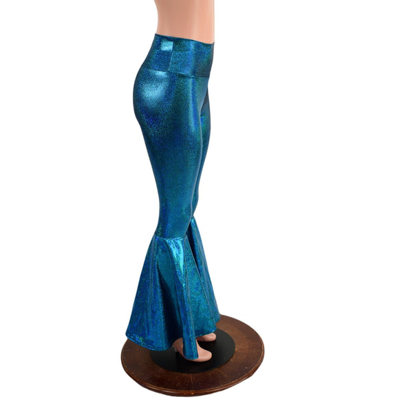 Ocean Sparkle High Waist Bell Bottom Flares - Coquetry Clothing