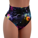 Galaxy High Waist Siren Shorts with Brazilian Cut Leg - Coquetry Clothing