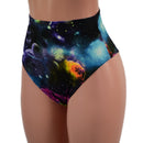 Galaxy High Waist Siren Shorts with Brazilian Cut Leg - Coquetry Clothing