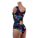 Galaxy Tank Style Romper with Siren Cut Leg - Coquetry Clothing