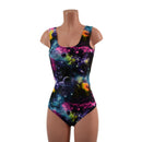 Galaxy Tank Style Romper with Siren Cut Leg - Coquetry Clothing