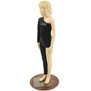 Girls Asymmetrical Black Mystique Catsuit - Coquetry Clothing