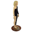 Girls Asymmetrical Star Noir Catsuit with Cutout - Coquetry Clothing