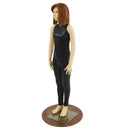 Girls Black Mystique Catsuit with Snap Back Turtleneck - Coquetry Clothing