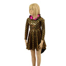 Girls Dragon Tail Skater Dress - Coquetry Clothing