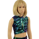 Girls Scarab Keyhole Crop Top - Coquetry Clothing