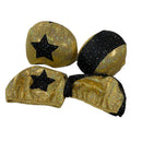 Gold and Black Pivot and Jammer Roller Derby Helmet Covers - Coquetry Clothing