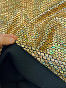 Gold Fish Scale Fabric - Coquetry Clothing