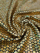 Gold Fish Scale Fabric - Coquetry Clothing
