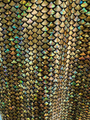 Gold Fish Scale Fabric - Coquetry Clothing