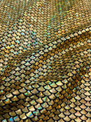 Gold Fish Scale Fabric - Coquetry Clothing