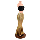 Gold Fish Scale High Waist Mermaid Skirt - Coquetry Clothing