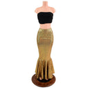 Gold Fish Scale High Waist Mermaid Skirt - Coquetry Clothing