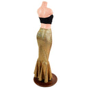 Gold Fish Scale High Waist Mermaid Skirt - Coquetry Clothing