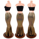 Gold Mermaid High Waist Skirt - Coquetry Clothing