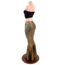 Gold Mermaid High Waist Skirt - Coquetry Clothing