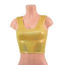 Gold Sparkly Jewel Crop Tank Top - Coquetry Clothing