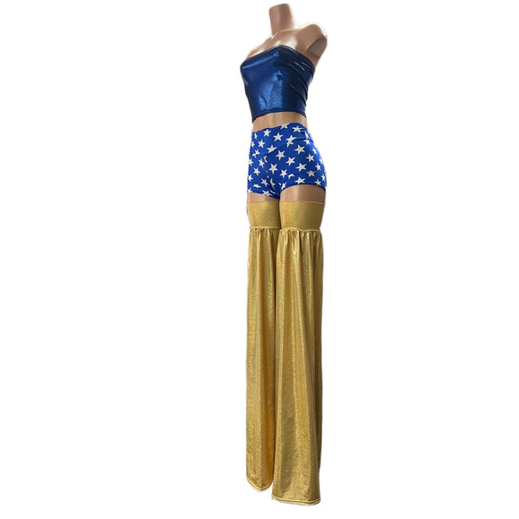Gold Sparkly Jewel Stilt Covers - Coquetry Clothing