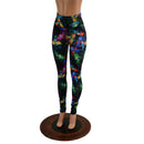 Gothic Garden High Waist Leggings READY to SHIP - Coquetry Clothing