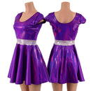 Grape Holographic Daphne Dress - Coquetry Clothing