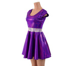 Grape Holographic Daphne Dress - Coquetry Clothing