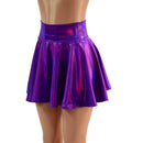 Grape Holographic Rave Mini Skirt - Coquetry Clothing