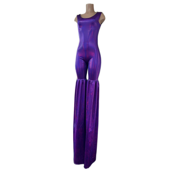 Grape Holographic Twist Back Stilting Costume - Coquetry Clothing