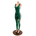 Green and Silver Catsuit with Thigh Bolt - 5