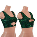 Green Dragon Scale High Or Low Reversible Cutout Oring Mini Crop - 1