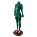 Green Kaleidoscope Catsuit with Back Zipper - Coquetry Clothing