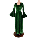 Green Velvet Renaissance "Fiona" Gown - Coquetry Clothing