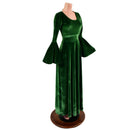 Green Velvet Renaissance "Fiona" Gown - Coquetry Clothing